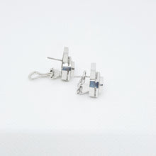 Carica l'immagine nel visualizzatore di Gallery, Orecchini diamanti in oro bianco 18kt ORD1