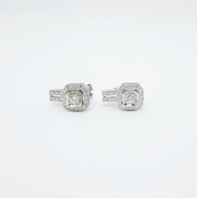 Carica l'immagine nel visualizzatore di Gallery, Orecchini diamanti in oro bianco 18kt ORD1