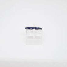 Carica l'immagine nel visualizzatore di Gallery, Anello eternelle con zaffiri blu in oro bianco 18 kt ANZ 3