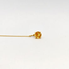 Carica l&#39;immagine nel visualizzatore di Gallery, Collana in oro giallo 18 kt con quarzo citrino
