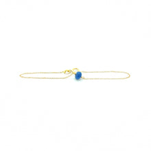 Carica l&#39;immagine nel visualizzatore di Gallery, Bracciale in oro giallo 18 kt con zaffiro
