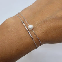 Carica l&#39;immagine nel visualizzatore di Gallery, Bracciale Alisia doppio con perla in argento 925 AL821
