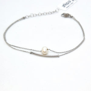 Bracciale Alisia doppio con perla in argento 925 AL821