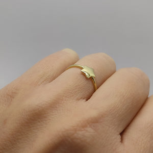 Ambrosia anello stella in oro giallo 18 kt AAZ 109
