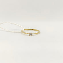 Carica l&#39;immagine nel visualizzatore di Gallery, Ambrosia anello solitario zircone in oro giallo 18 kt AAZ 100
